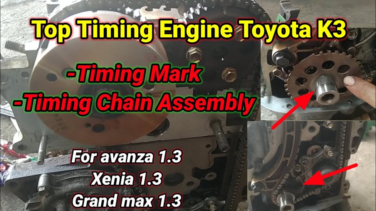 Cara Pasang Rantai Keteng Avanza. Top Timing Engine K3 || Pemasangan Timing Chain Avanza 1.3 - top timing chain toyota avanza